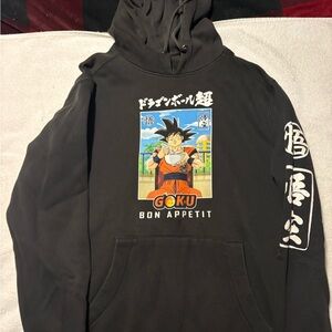 Black Goku “Bon appetit” Graphic Hoodie